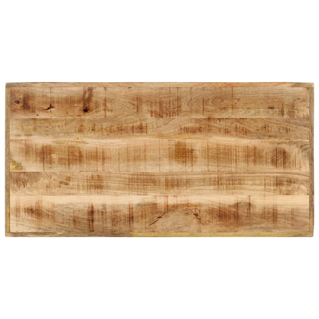 Barski stol 110 x 55 x 107 cm masivno drvo manga i željezo