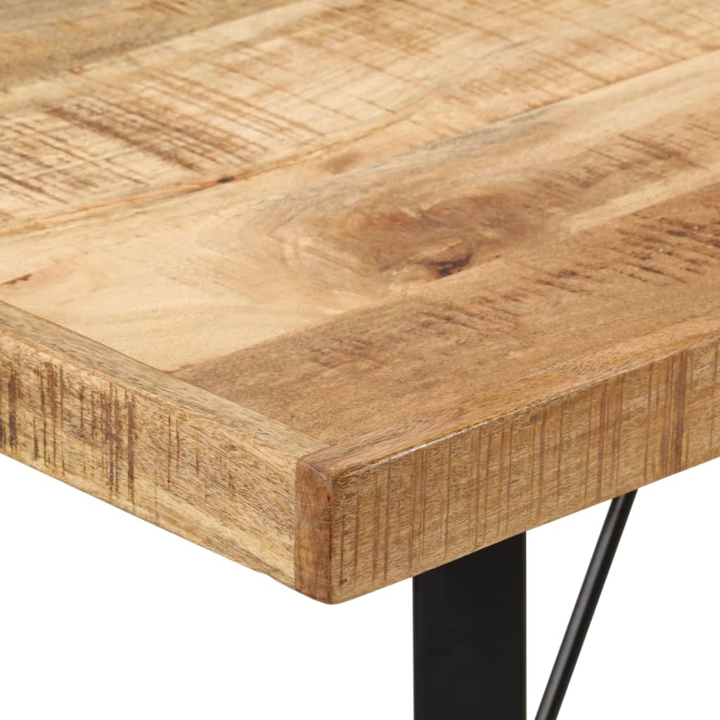 Barski stol 110 x 55 x 107 cm masivno drvo manga i željezo
