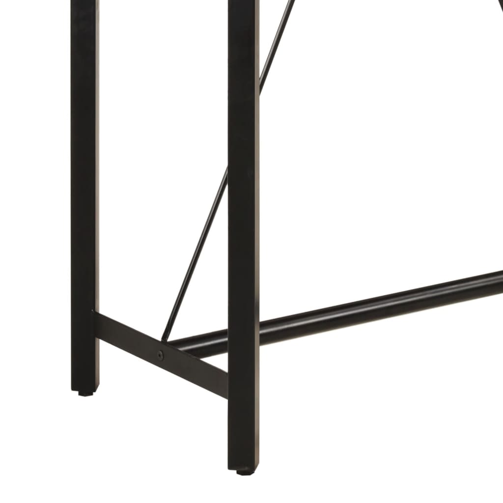 Barski stol 110 x 55 x 107 cm masivno drvo manga i željezo