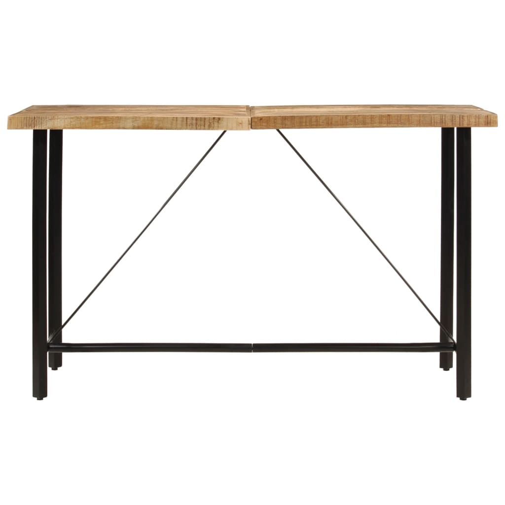 Barski stol 180 x 70 x 107 cm masivno drvo manga i željezo
