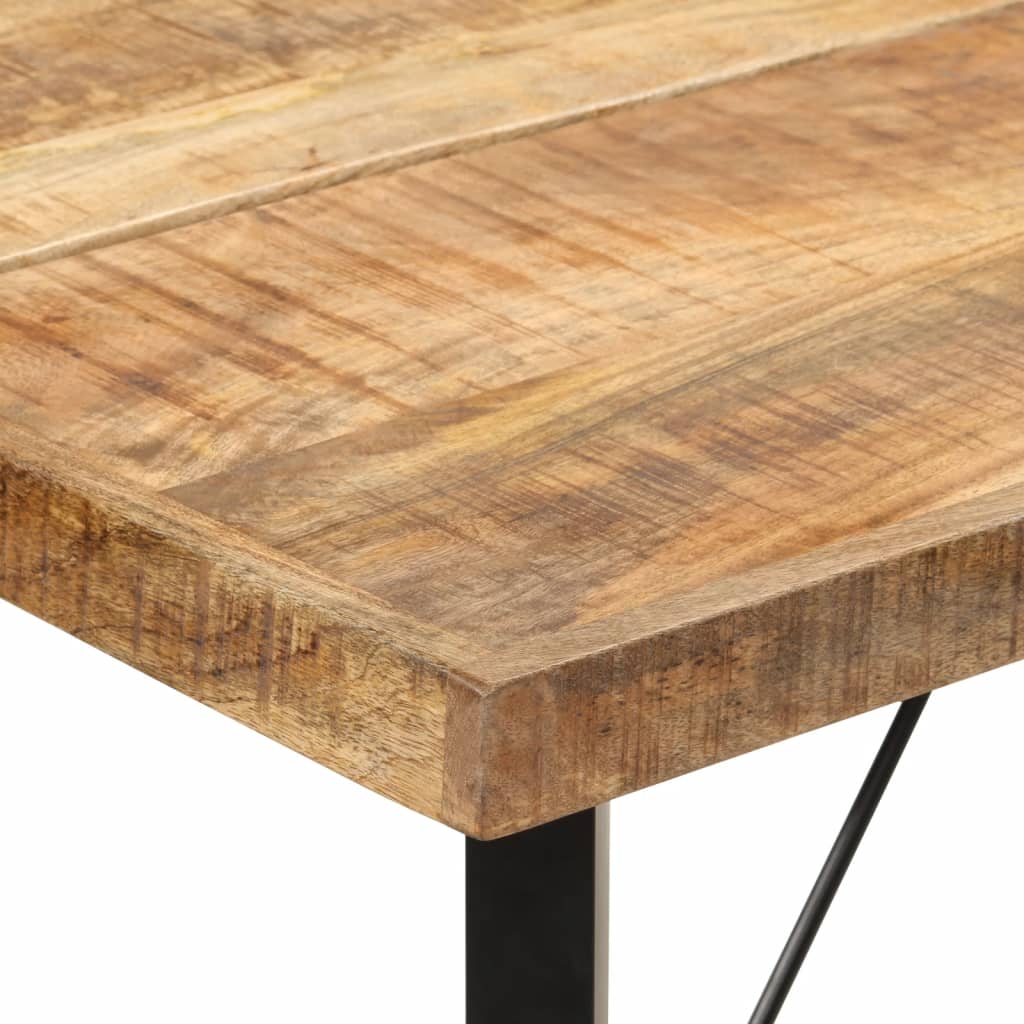 Barski stol 180 x 70 x 107 cm masivno drvo manga i željezo