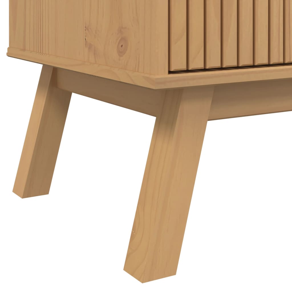 Komoda OLDEN smeđa 114 x 43 x 73,5 cm od masivne borovine