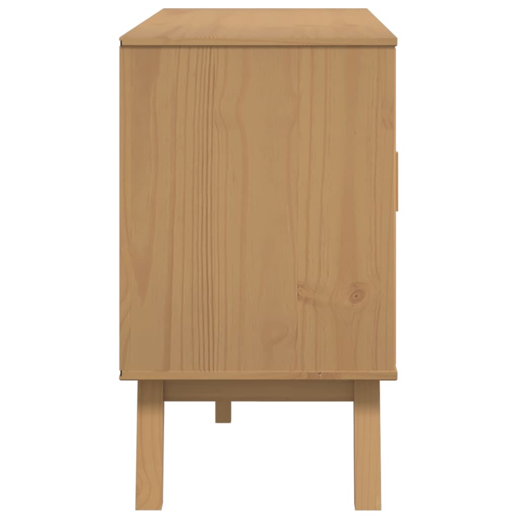 Komoda OLDEN smeđa 114 x 43 x 73,5 cm od masivne borovine
