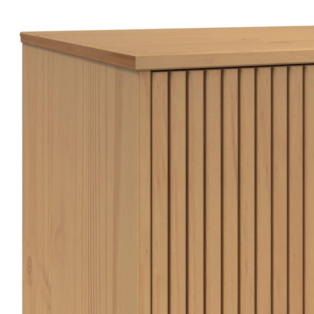Komoda OLDEN smeđa 114 x 43 x 73,5 cm od masivne borovine