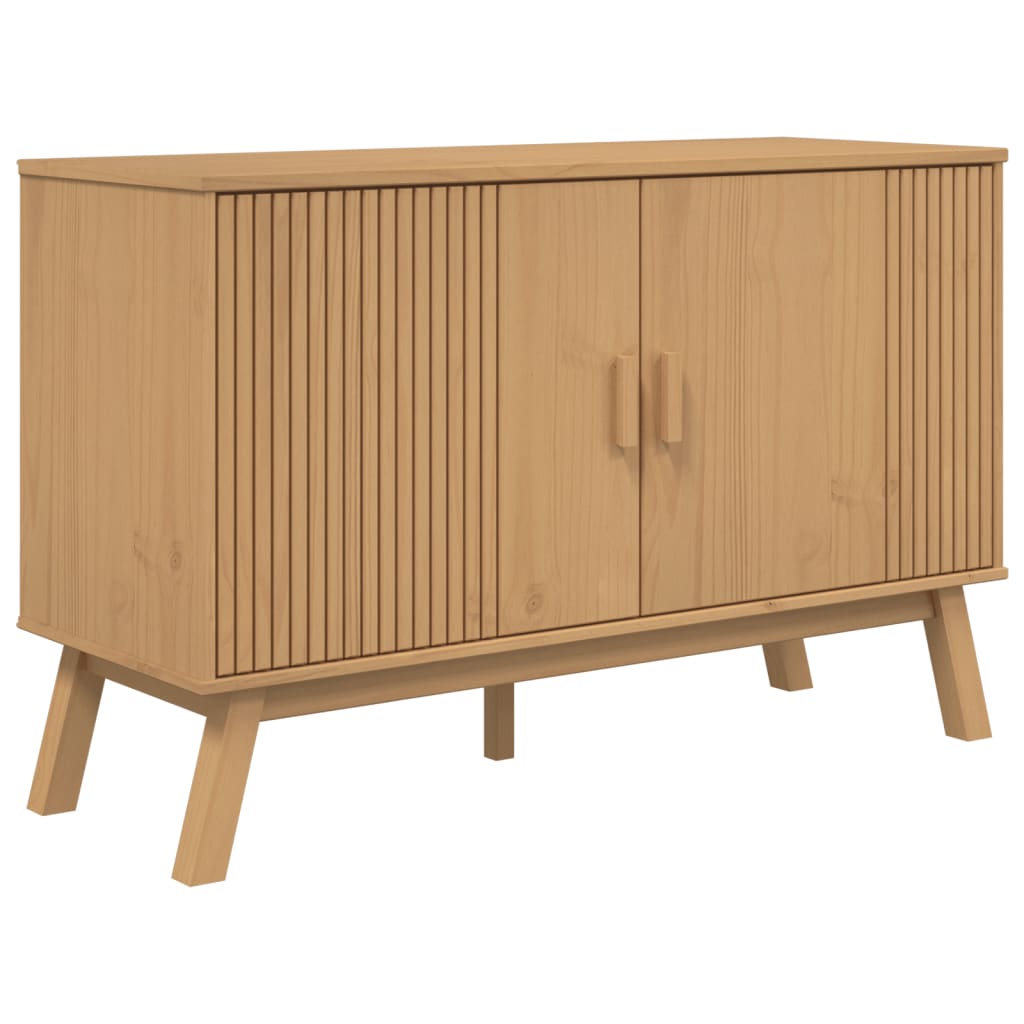 Komoda OLDEN smeđa 114 x 43 x 73,5 cm od masivne borovine