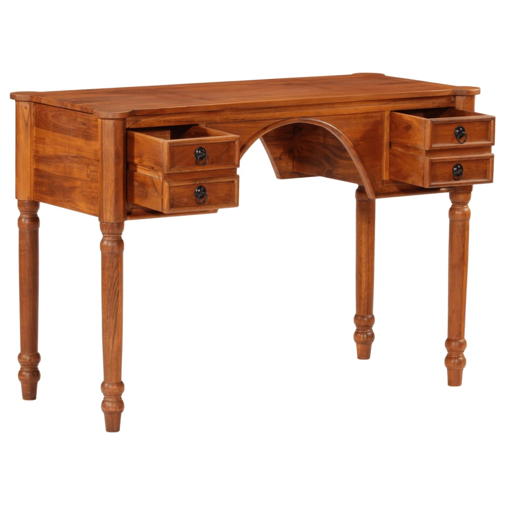 Radni stol s ladicama 110 x 50 x 76 cm masivno bagremovo drvo