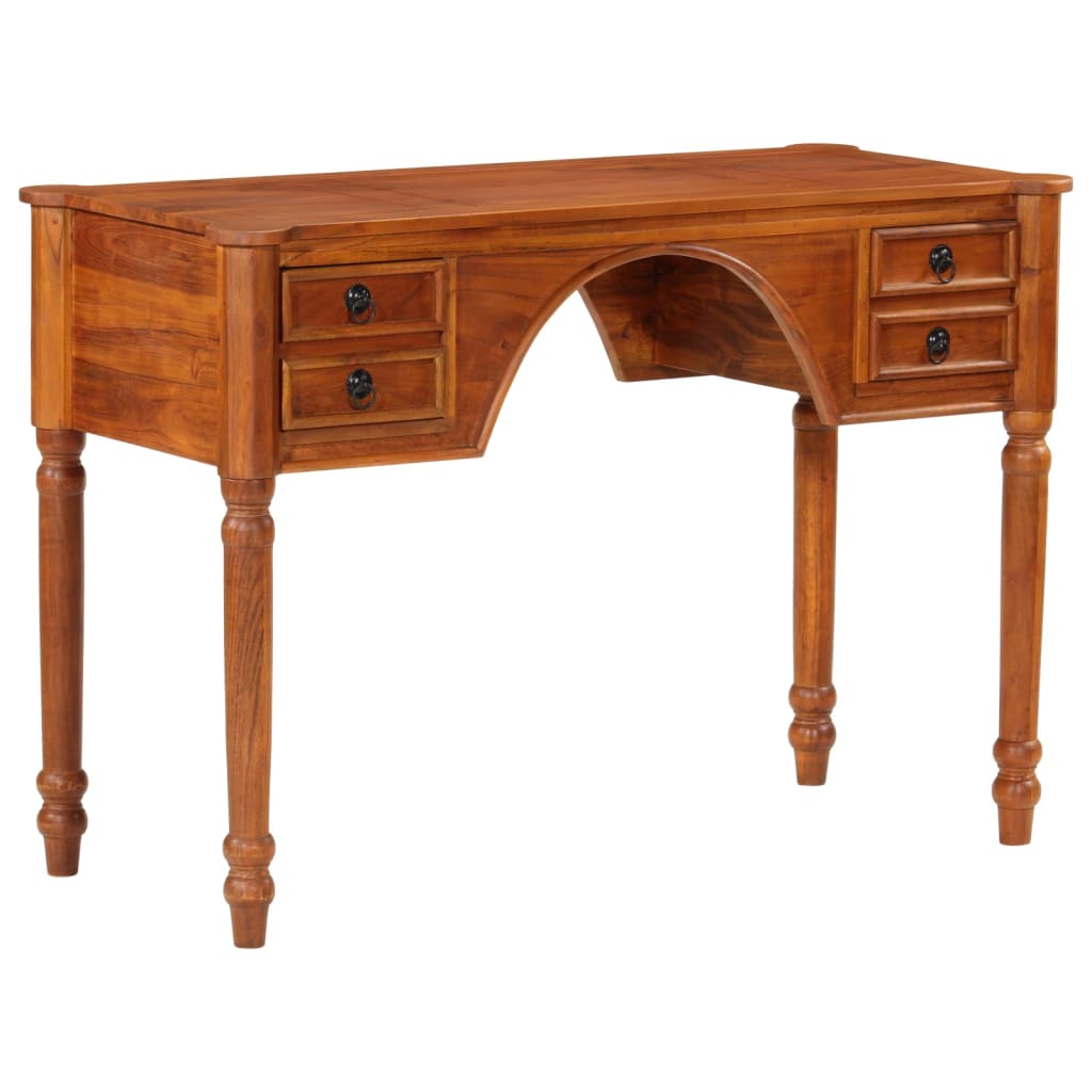 Radni stol s ladicama 110 x 50 x 76 cm masivno bagremovo drvo