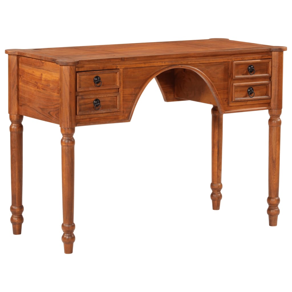 Radni stol s ladicama 110 x 50 x 76 cm masivno bagremovo drvo