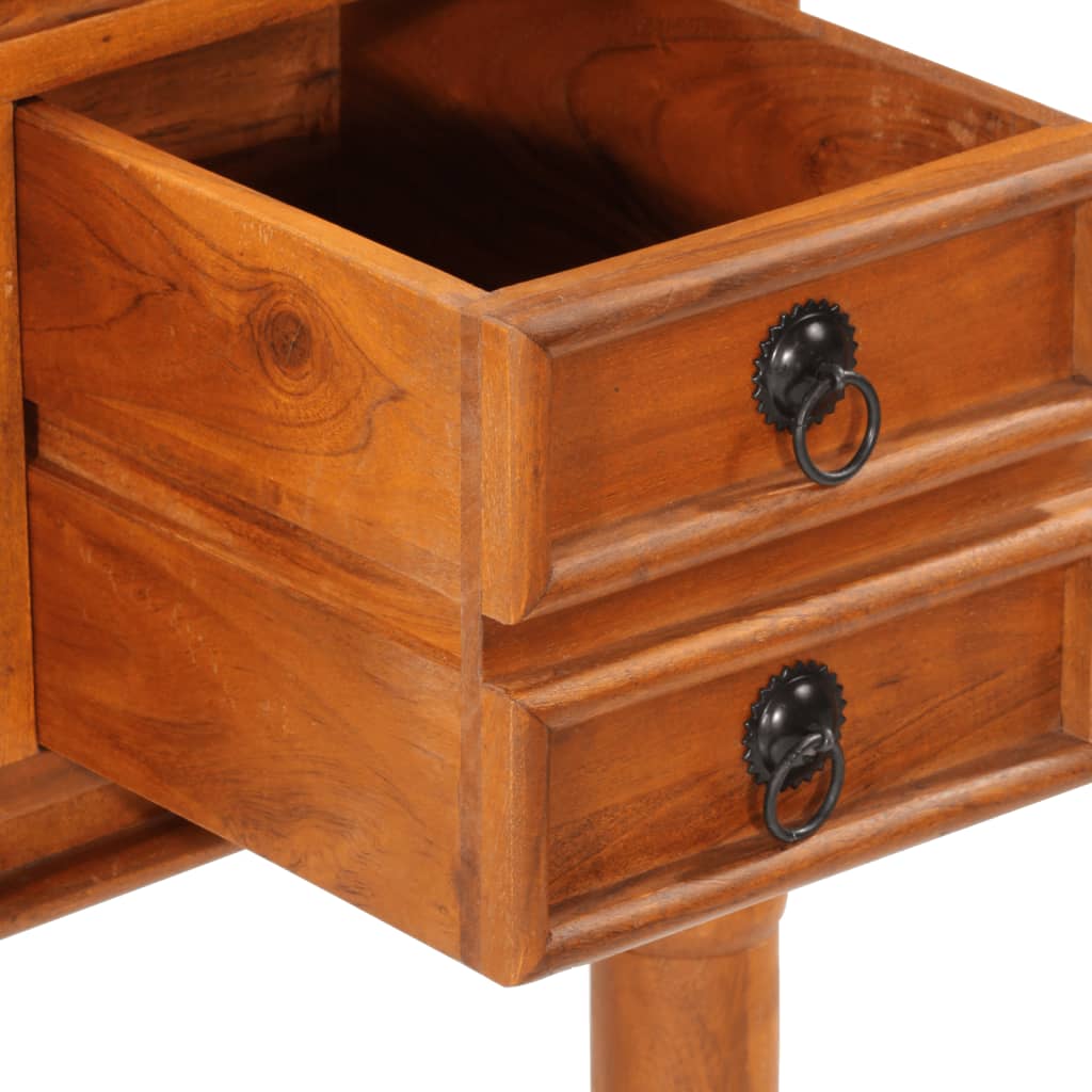 Radni stol s ladicama 110 x 50 x 76 cm masivno bagremovo drvo