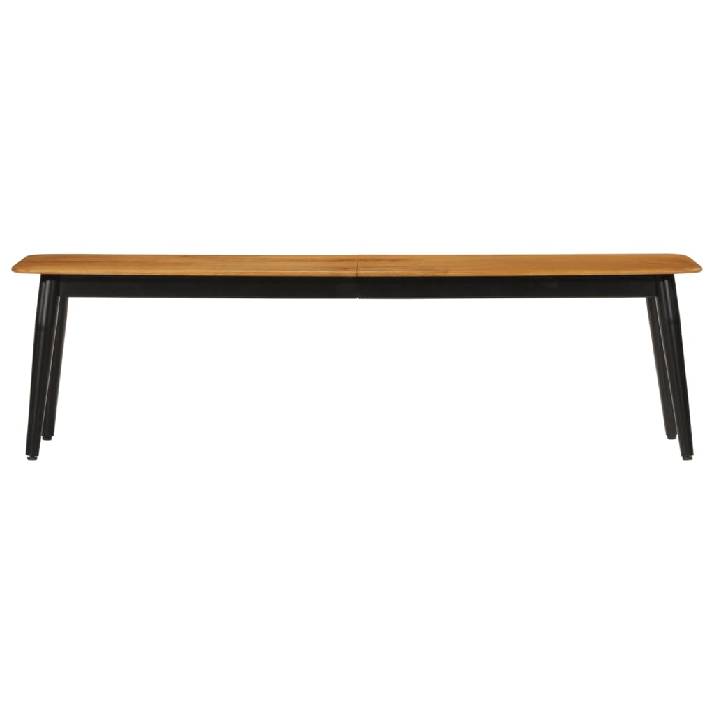 Klupa 160 x 40 x 45 cm od masivnog drva manga i željeza