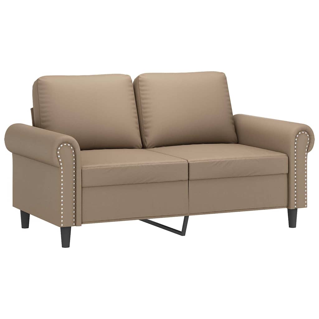 Dvosjed od tkanine boja cappuccina 120 cm od umjetne kože