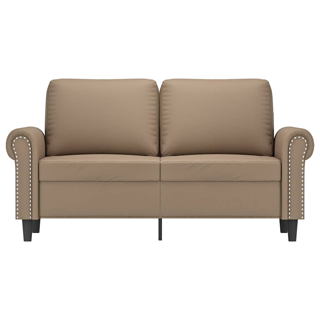 Dvosjed od tkanine boja cappuccina 120 cm od umjetne kože