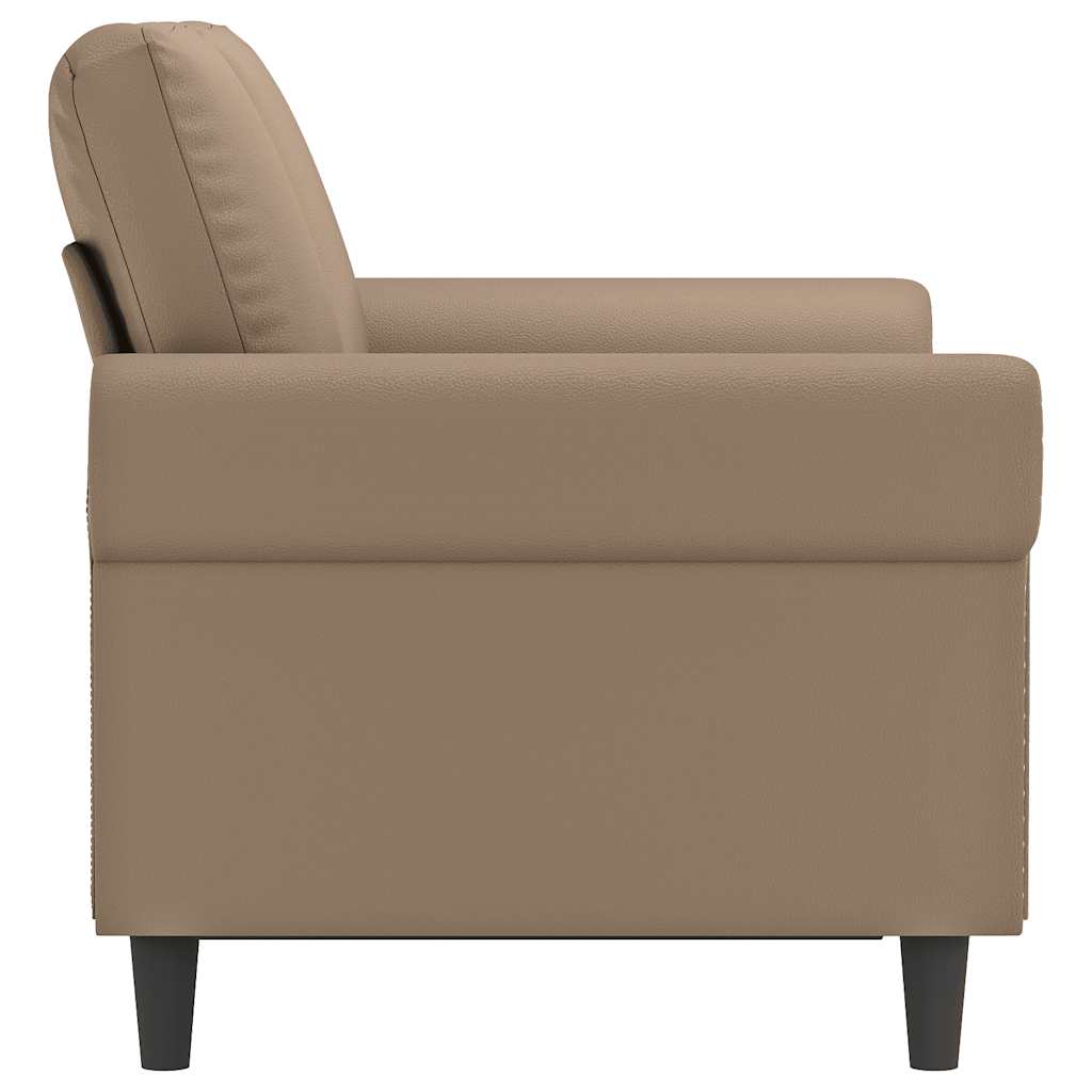 Dvosjed od tkanine boja cappuccina 120 cm od umjetne kože
