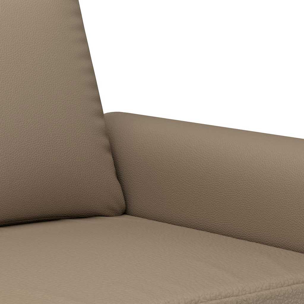 Dvosjed od tkanine boja cappuccina 120 cm od umjetne kože