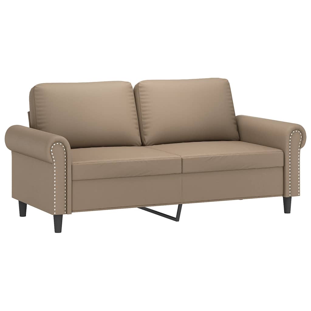 Dvosjed od tkanine cappuccina 140 cm od umjetne kože