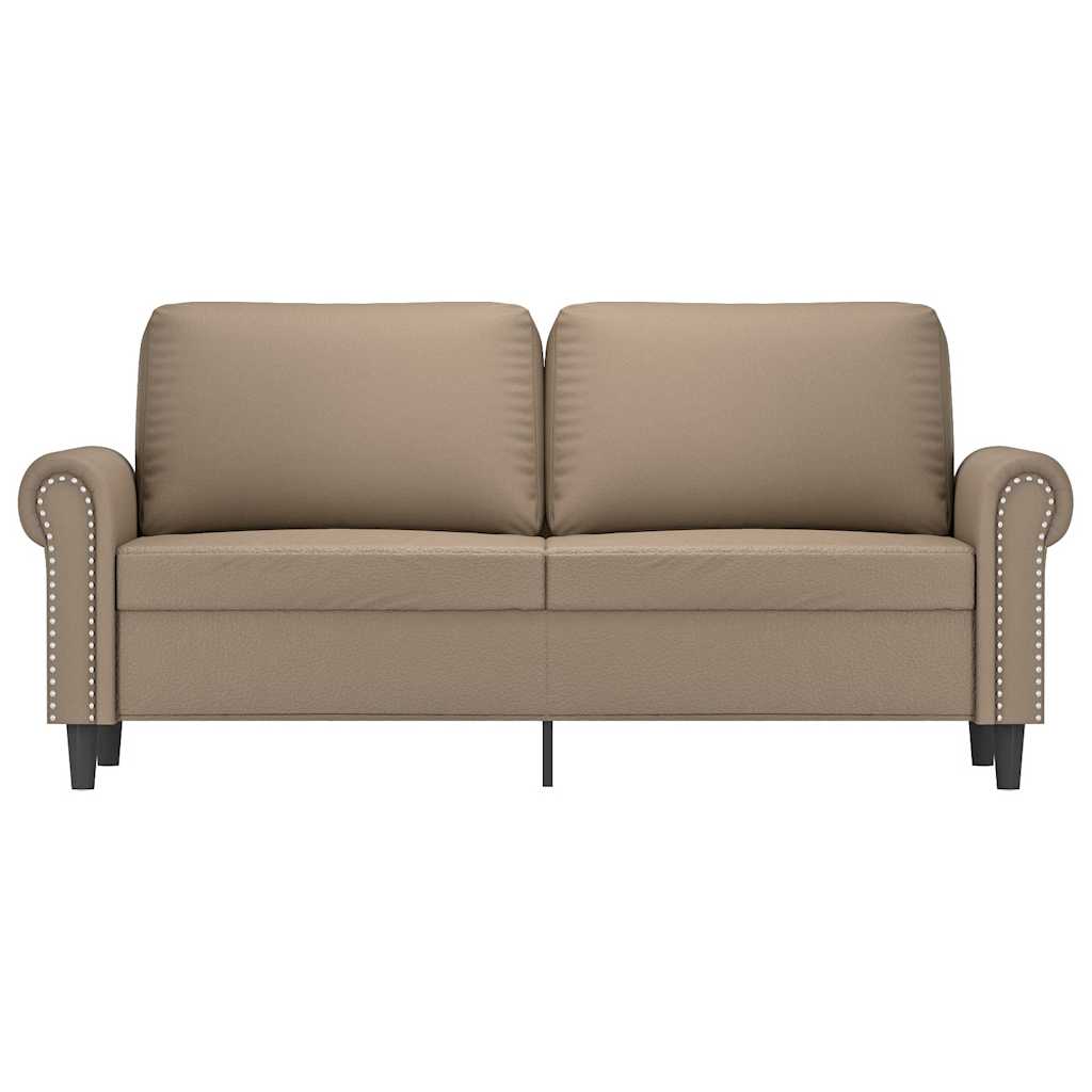 Dvosjed od tkanine cappuccina 140 cm od umjetne kože