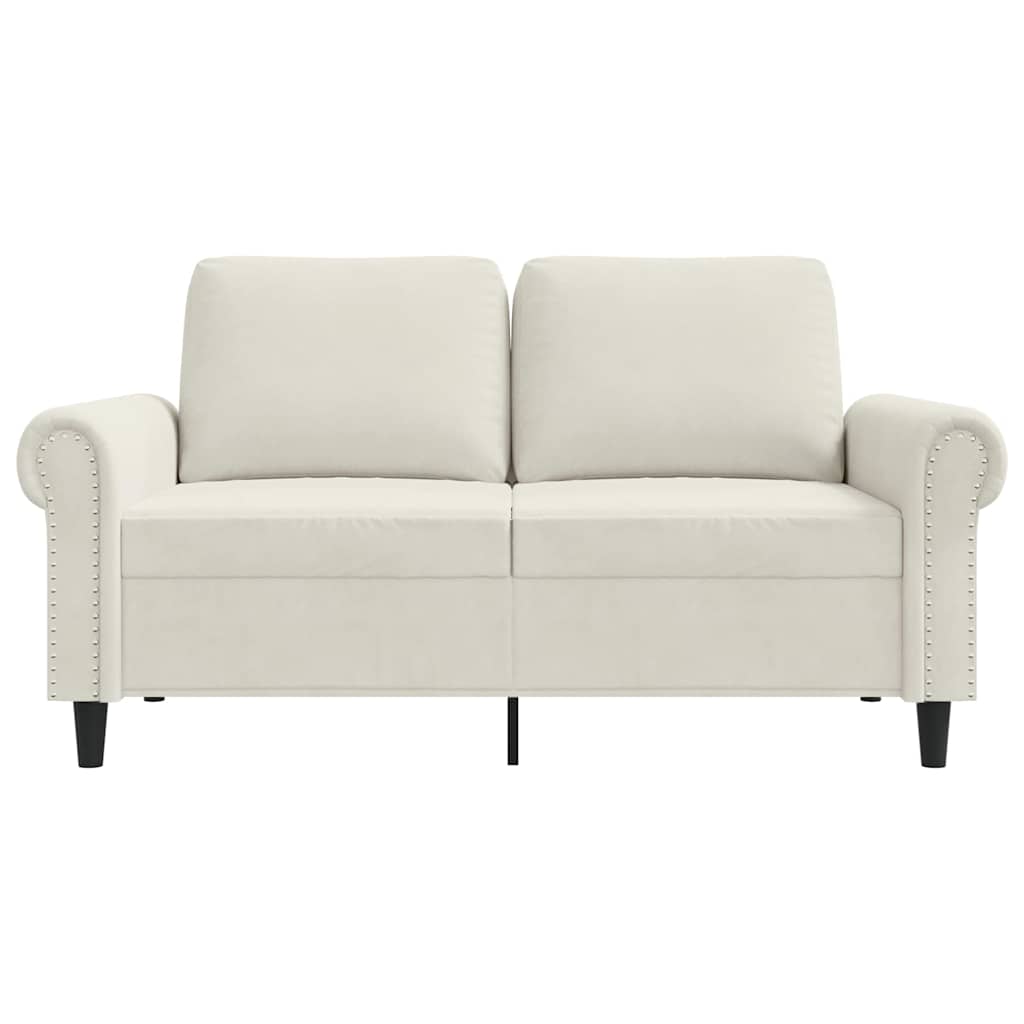 Dvosjed krem 120 cm baršunasti