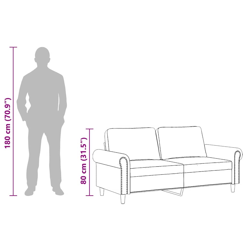 Dvosjed ružičasti 140 cm baršunasti