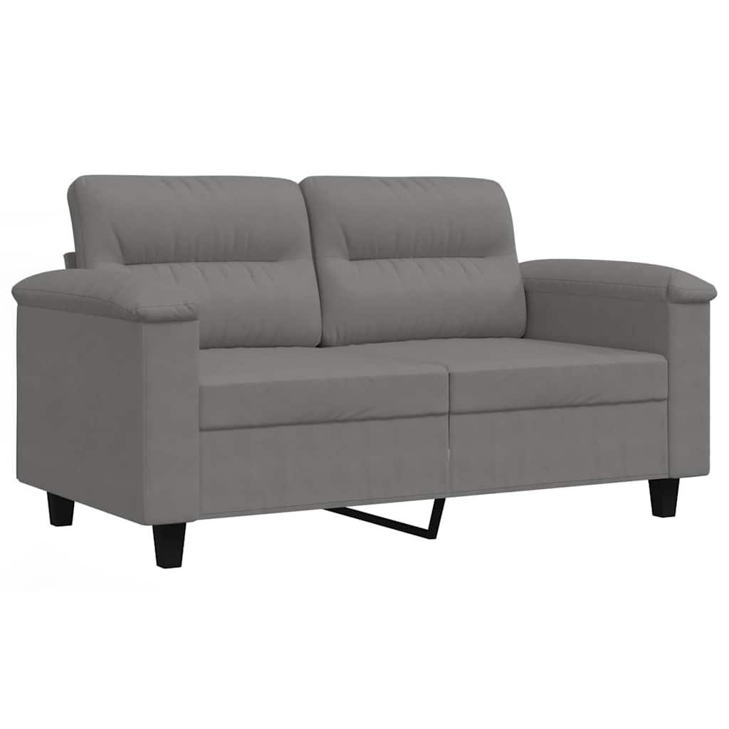Dvosjed tamnosivi 120 cm od mikrovlakana