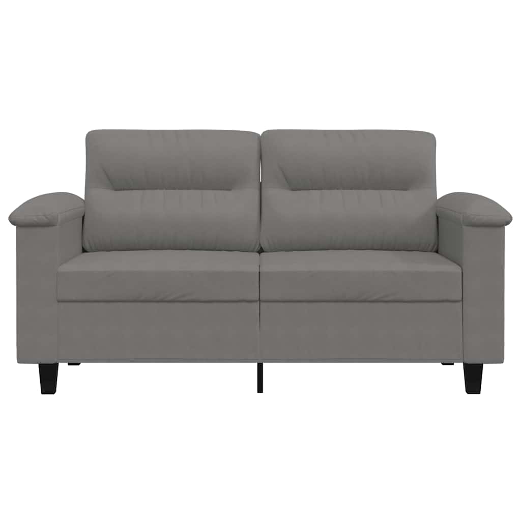 Dvosjed tamnosivi 120 cm od mikrovlakana
