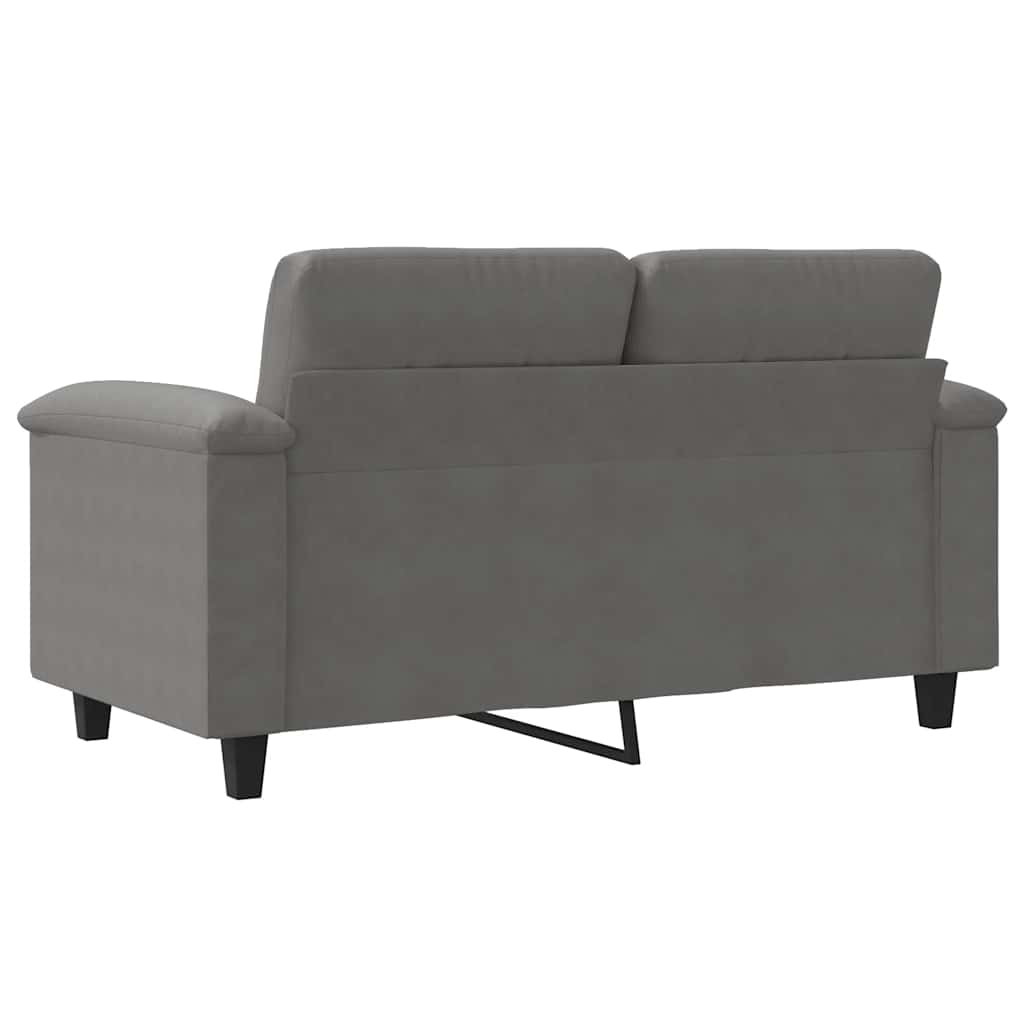 Dvosjed tamnosivi 120 cm od mikrovlakana