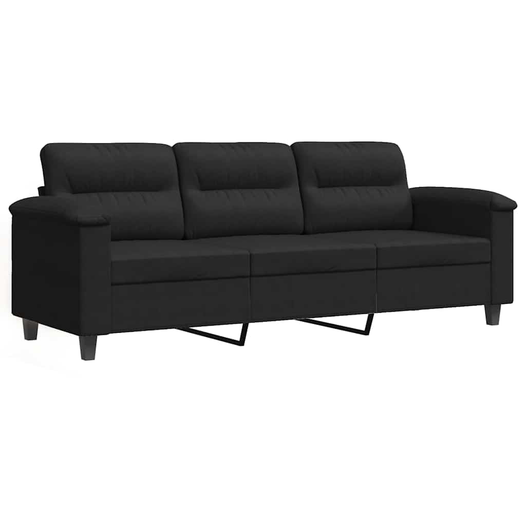 Trosjed Crna 180 cm od mikrovlakana