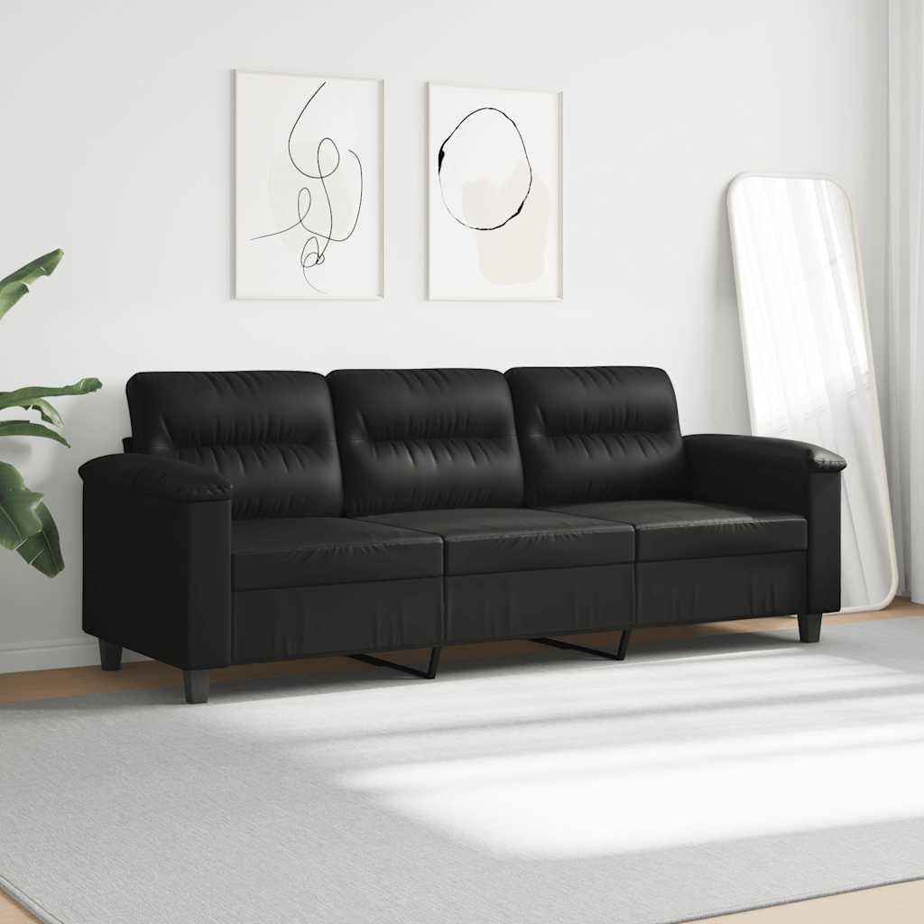 Trosjed Crna 180 cm od mikrovlakana
