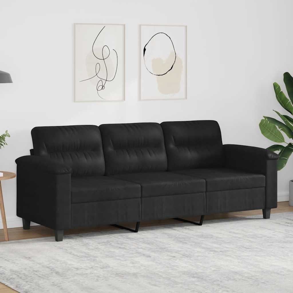 Trosjed Crna 180 cm od mikrovlakana