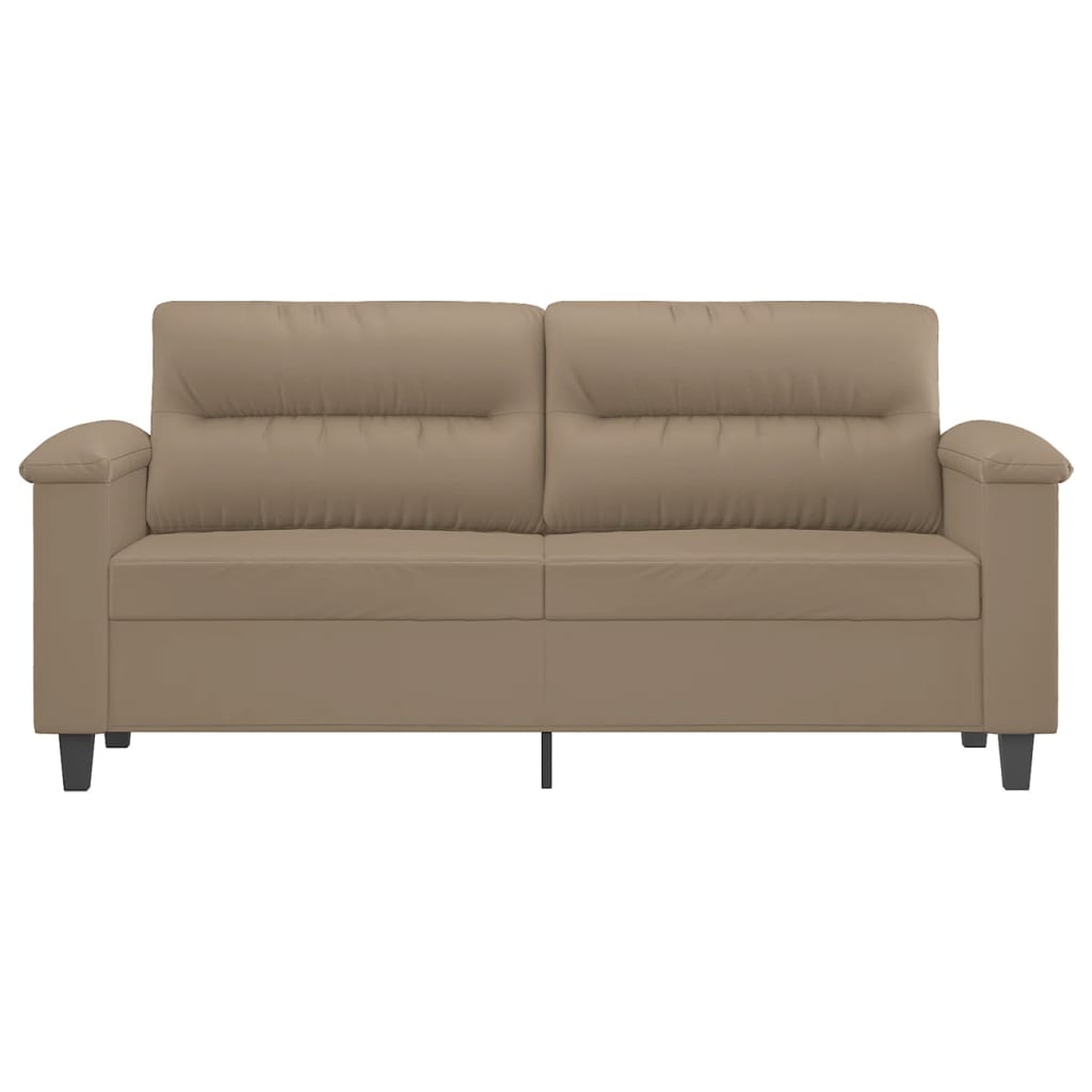 Dvosjed od tkanine cappuccina 140 cm od umjetne kože