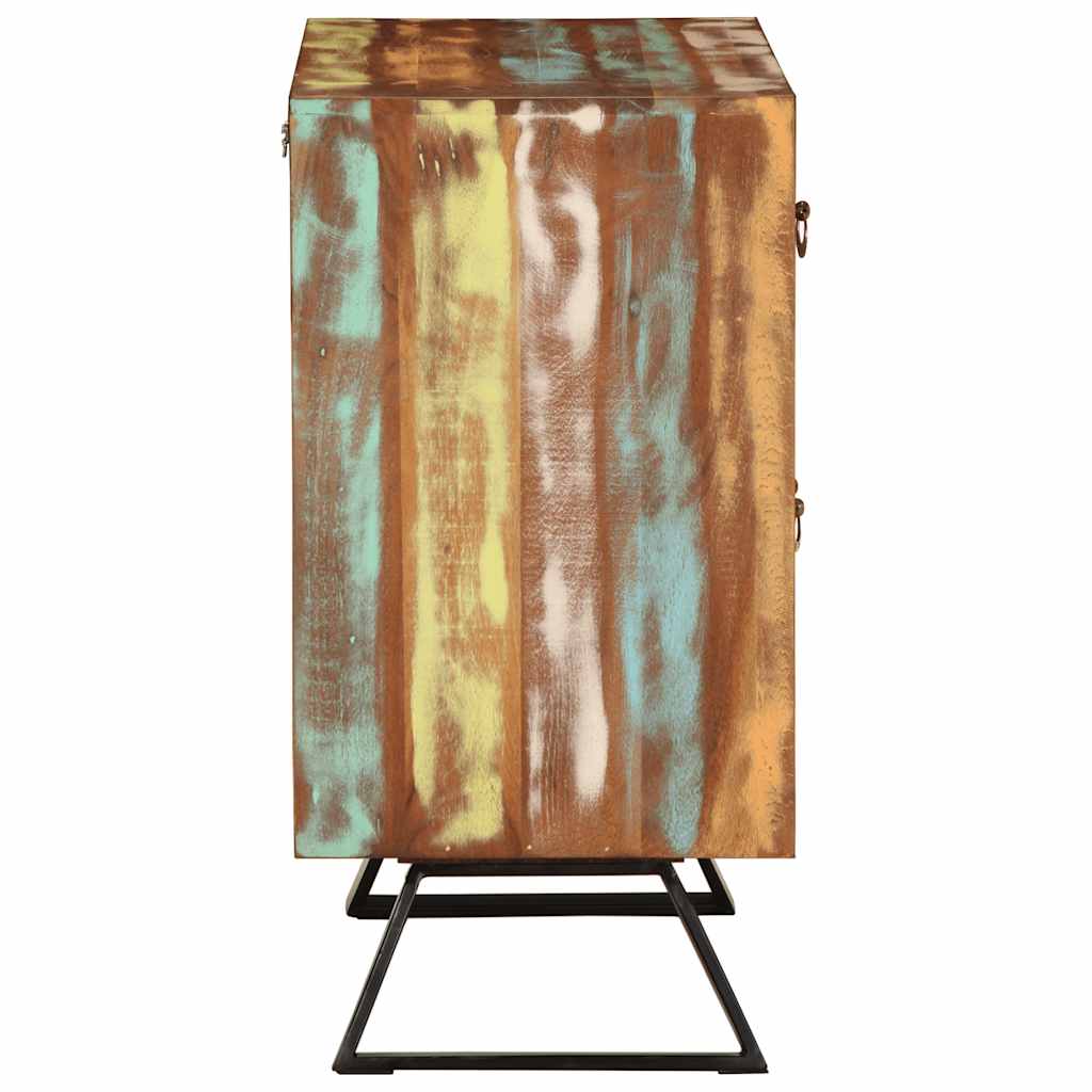 Ormarić s ladicama Višebojni 70x35x70 cm puno drvo, prerađeno