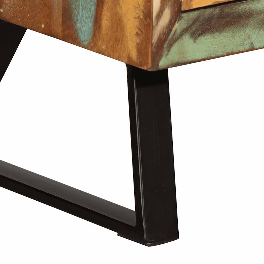 Ormarić s ladicama Višebojni 70x35x70 cm puno drvo, prerađeno