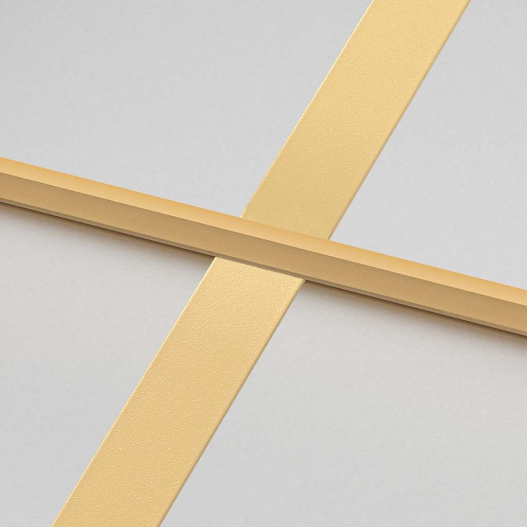Sobna vrata tanka zlatna 93x201,5 cm kaljeno staklo i aluminij