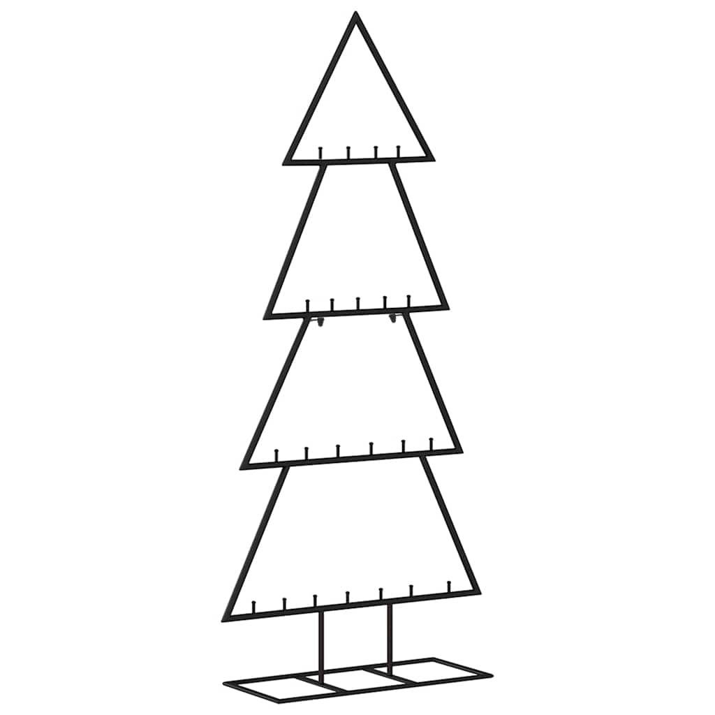 Metalno ukrasno božićno drvce crno 125 cm