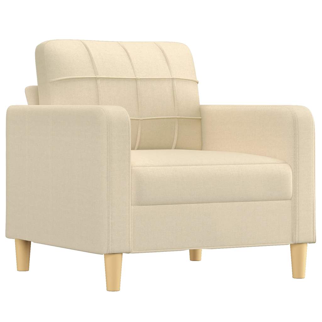 Fotelja krem 60 cm Tkanina