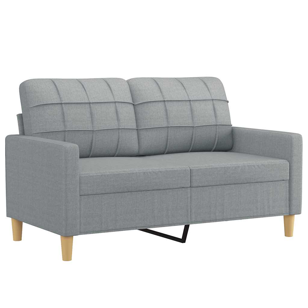 Dvosjed od tkanine svjetlosivi 120 cm
