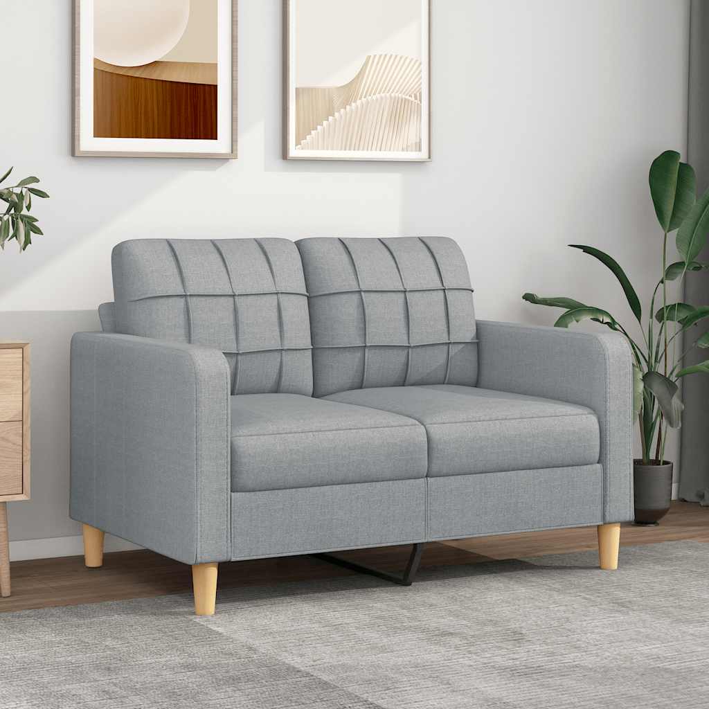 Dvosjed od tkanine svjetlosivi 120 cm