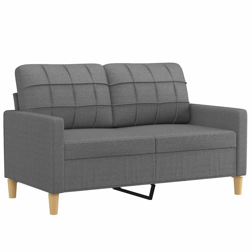 Dvosjed od tkanine tamnosivi 120 cm