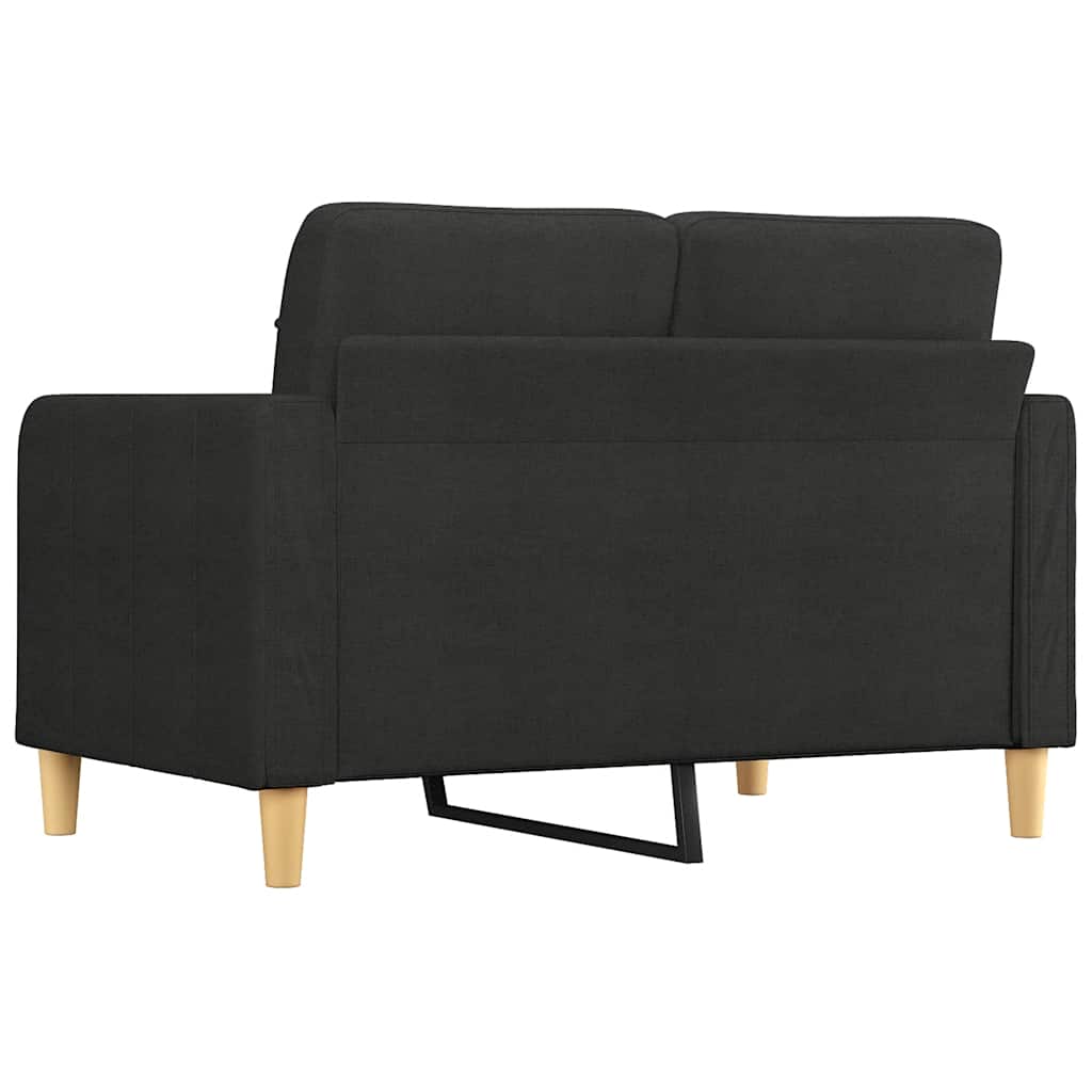 Dvosjed od tkanine crni 120 cm