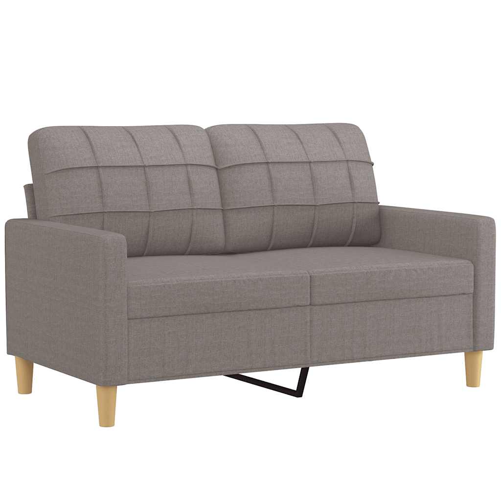 Dvosjed od tkanine smeđesivi 120 cm