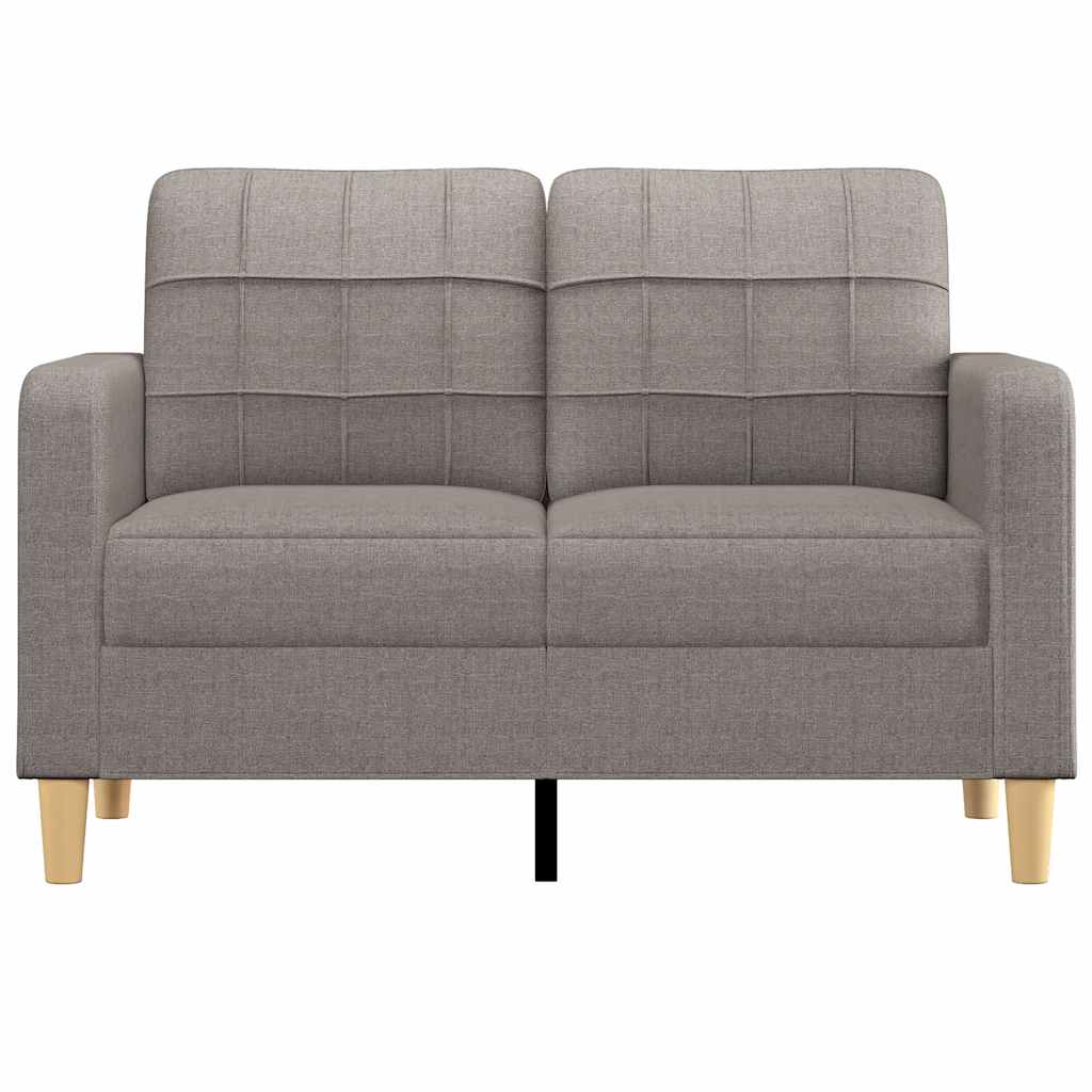 Dvosjed od tkanine smeđesivi 120 cm