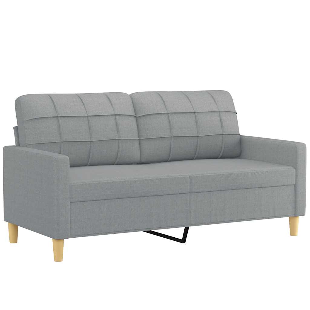 Dvosjed od tkanine svjetlosivi 140 cm