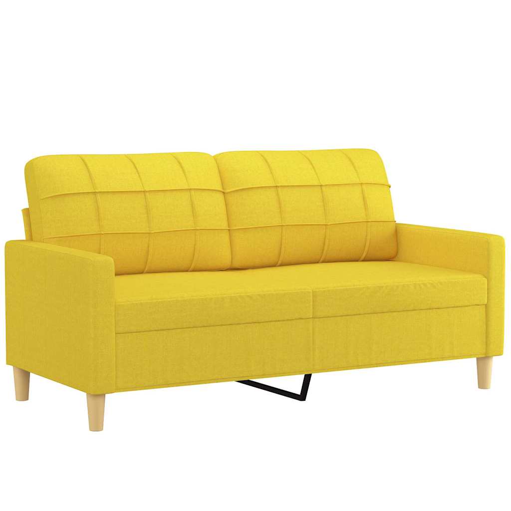 Dvosjed od tkanine svjetložuti 140 cm