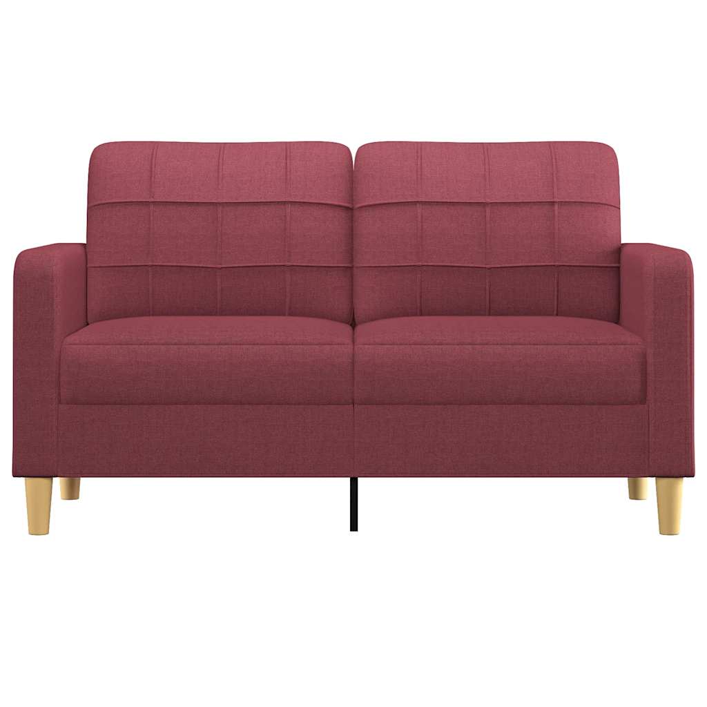 Dvosjed od tkanine crvena boja vina 140 cm