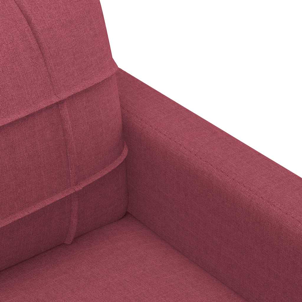 Dvosjed od tkanine crvena boja vina 140 cm