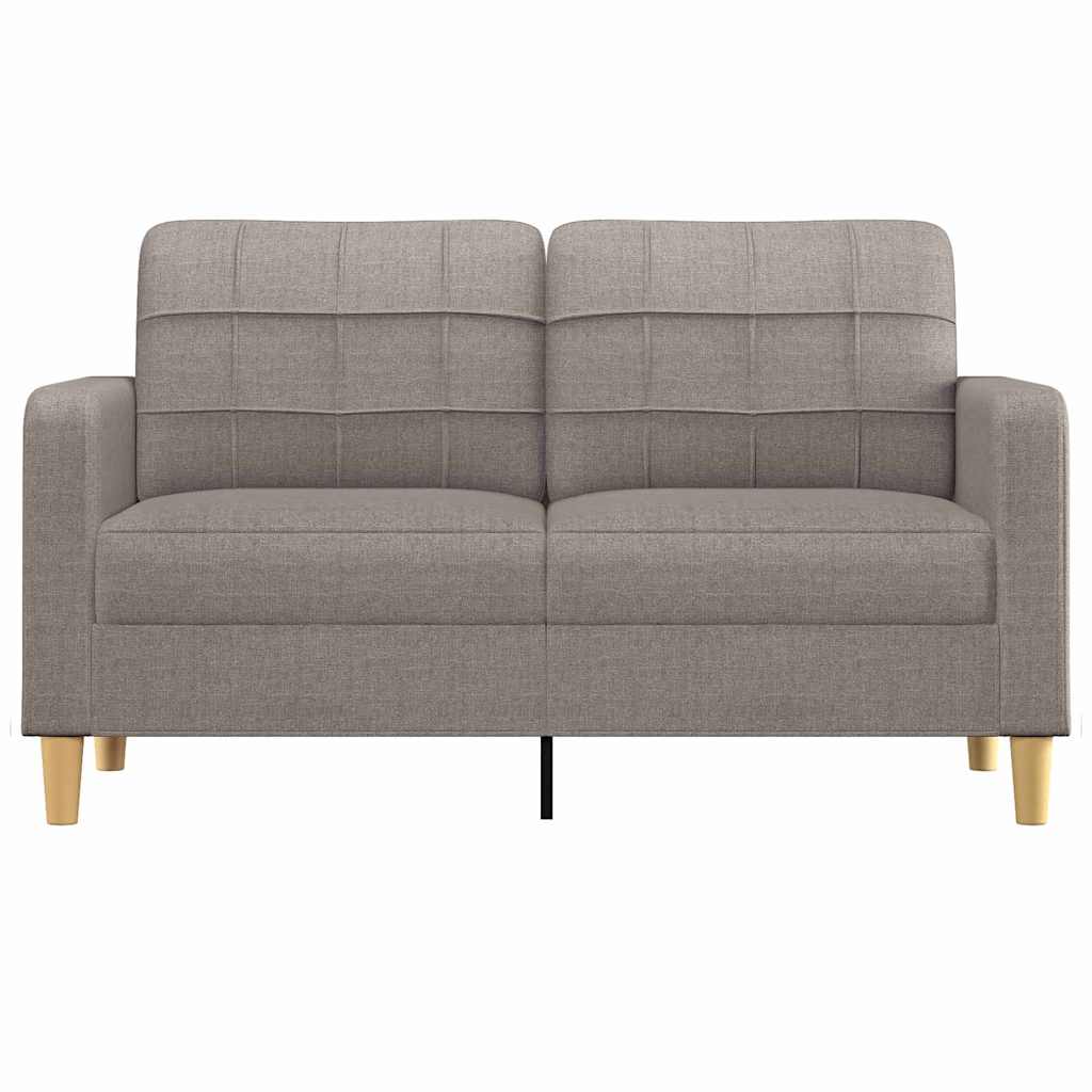 Dvosjed od tkanine smeđesivi 140 cm