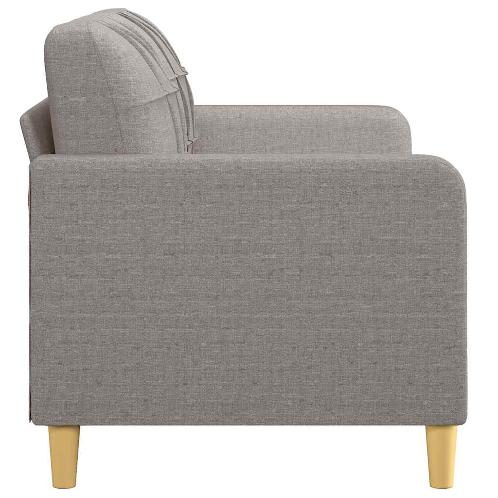 Dvosjed od tkanine smeđesivi 140 cm
