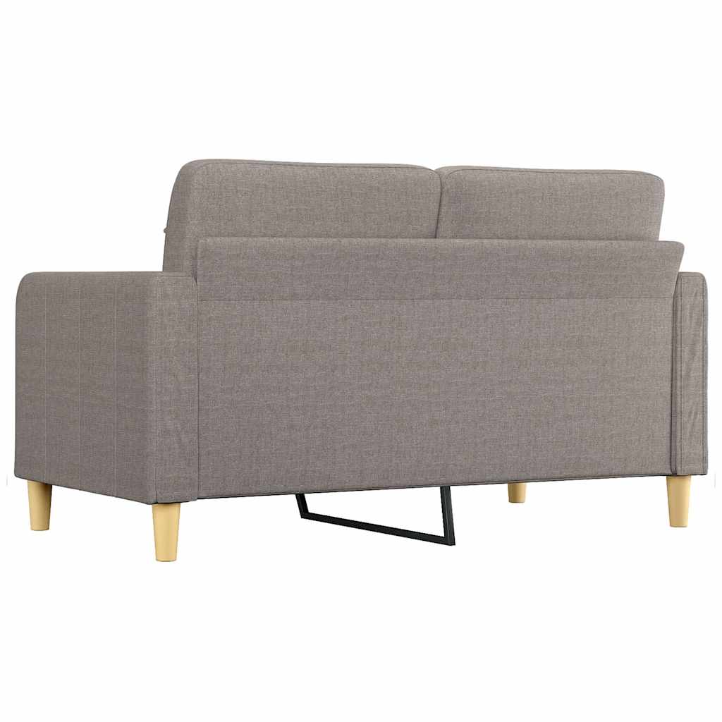 Dvosjed od tkanine smeđesivi 140 cm