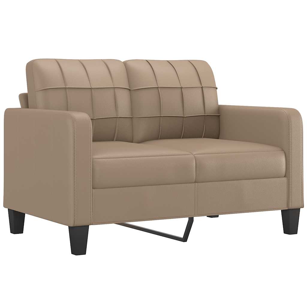 Dvosjed od tkanine boja cappuccina 120 cm od umjetne kože