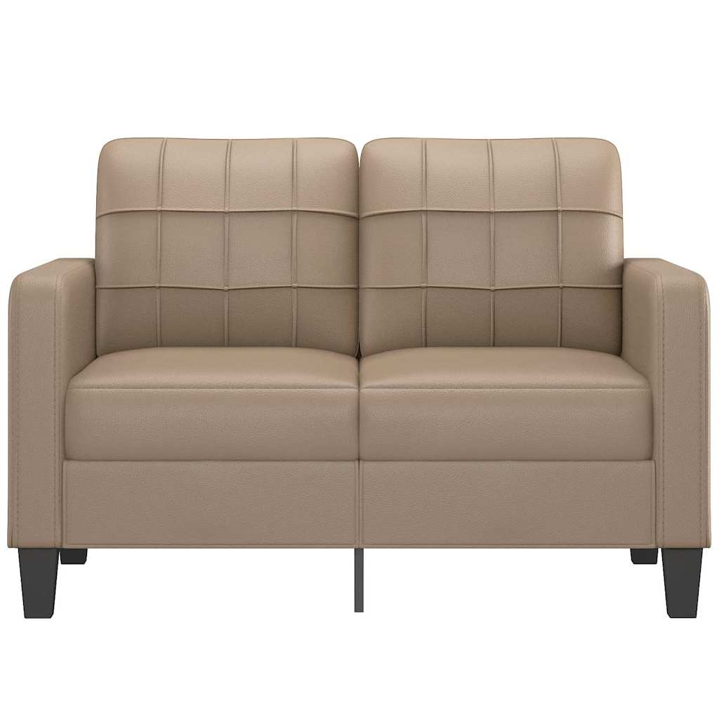 Dvosjed od tkanine boja cappuccina 120 cm od umjetne kože