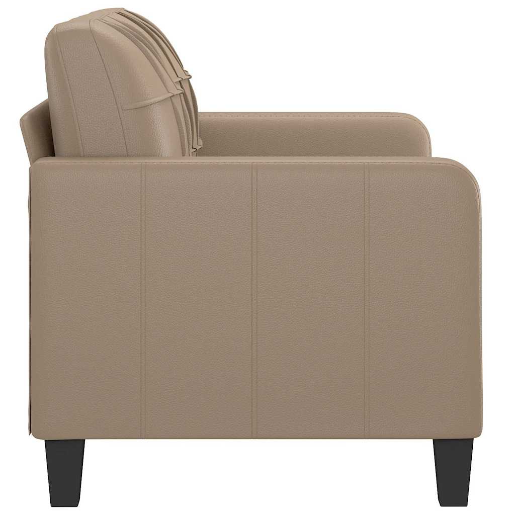 Dvosjed od tkanine boja cappuccina 120 cm od umjetne kože